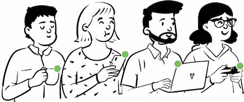 people online in slack